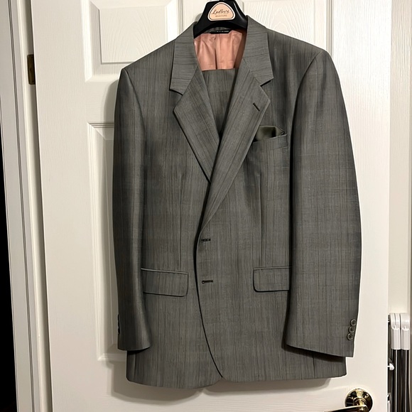Men’s suit Light Grey-Ludlows -Savile Row-Size 42